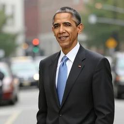 2 0 0 8 black obama in a street professional image - n 2 0