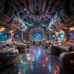 an insanely intricate detailed beautifull 3 d render of a speceship interior, unreal engine, octane render, redshift, 8 k resolution, colorfull, intricate reflexions, soft dramatic lighting, cinematic, subsurface scattering, anti aliashing,