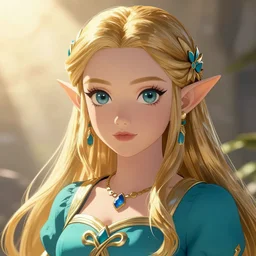 a portrait of zelda, in the style of the netflix show arcane, behance, artgerm, intricate, detailed, riot games, cell shaded