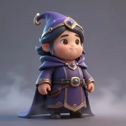 super cute Mage 3D concept by frank frazetta style, foggy, glowing effect, beautiful detailed, chubby, face realistic, Game Art, hyper detailed, no background, Character Modeling, cartoon, cinematic, raytrace, Trend on artstation, C4D
