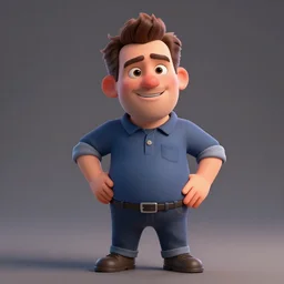 hyperdetailed 3 d cartoon render of michael scott in a confident expressive pose, 3 d background, cinematic studio lighting, studio quality, octane render, unreal engine 5, trending on artstation, 8 k