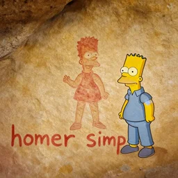 cave painting!!!!!!!!!!!!!!!!!!!!!!!!!!!!!!!!!!!!!!!!!! of ((((((((((((((((homer simpson))))))))))))))))