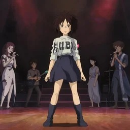 a film stil of herman brood, perfect art, on stage, gapmoe yandere grimdark, trending on pixiv fanbox, painted by ilya kushinov makoto shinkai takashi takeuchi studio ghibli, akihiko yoshida