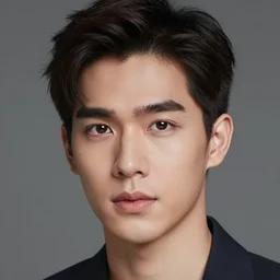 high quality realistic portrait of saharat sangkapreecha, thai actor