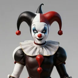 front shot of a court jester!!!! character, by artgerm greg rutkowski gustave dore, octane render, polished, glossy, holographic metallic, bionic futurism, galactic robotic cyborg, 8 5 mm f 1. 8 lit edges, ominous elegant luminous exact quartz highly detailed spike, polygonal shards, artstation sharp focus ray tracing cinematic masterpiece fine portrait