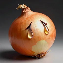 onion crying tears art, high detail, 2d
