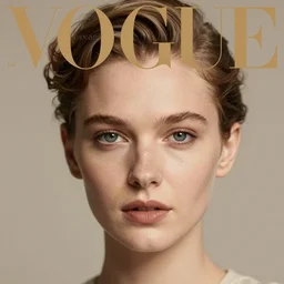a head, neutral palette, vogue cover style, 1 9 3 0 style, greg rutkowski style, depth of field