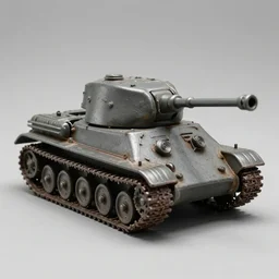photo of old Soviet steel toy tank, 1930s, retro, 35 mm