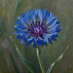painting of corn flower by Emil Nolde