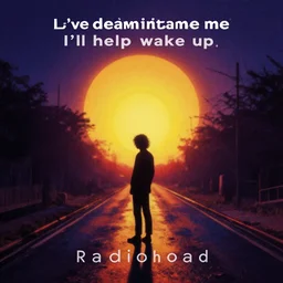 You've been dreamin' Come with me I'll help you wake up, radiohead album art cover-i