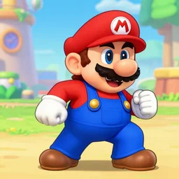 Wario in Paper Mario.