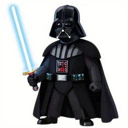 darth vader with light saber, cartoon stylised proportions by hiroyuki imaishi 今 石 洋 之 gainax studio trigger and yoh yoshinari ground works of panty & stocking with garterbelt animation art book