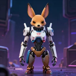 cyborg jackalope cyberpunk, anime cel, 8k HD, centered
