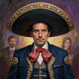 portrait of a magical mexican man, art by denys tsiperko and bogdan rezunenko, hyperrealism