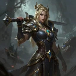 kerli koiv in the art style arcane : league of legends, christopher c lee, digital art, matte painting, dramatic