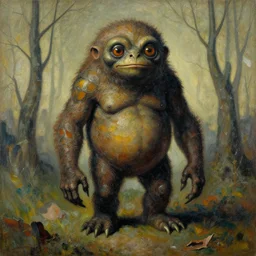 Zdzisław Beksiński painting of the creature known as The Conklefloog