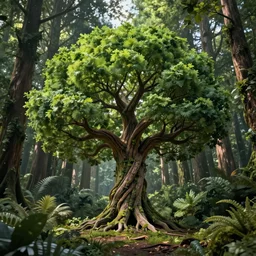 tree of life in a super magical forest, concept art, 4k