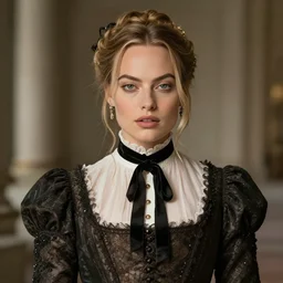 Margot Robbie, victorian era, by Wangjie Li, artstation, trending on artstation, detailed, 4k
