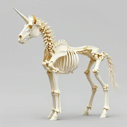unicorn skeleton wikimedia photograph