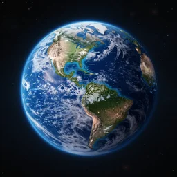 earth in space synthwave detailed sharp focus synthwave art aesthetic octane render raw cinematic