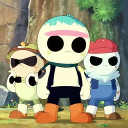 anime version of aqua teen hunger force, by studio ghibli,