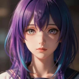 photorealistic anime girl render, detailed face, colorful, atmosphere cinematic, by wlop, by ilyu kuvshinov, soft shadows, be concept art, super detailed, octane render, 8 k, super realistic, ufotable studio art style, global illumination, trending in pixiv, japanese light novel cover, visual novel