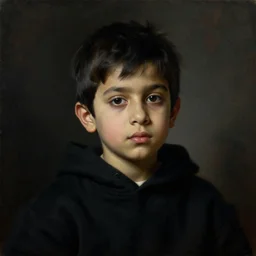 a beautiful dramatic portrait of a spaced out indian stoner 2 5 years old boy wearing black hoodie, by anthony van dyck, by caravaggio, by greg rutkowski, trending on artstation, oil on canvas, rococo color scheme, dark background, masterpiece, cinematic composition, brilliant cold lighting, hyper - detailed, sharp, no frames, 8 k