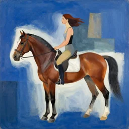 woman on horse abstract collage by john stezaker