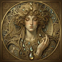 the meaning of life, fibonacci, sweat drops, insane, intricate, highly detailed, digital painting, artstation, concept art, smooth, sharp focus, illustration, Unreal Engine 5, 8K, art by artgerm and greg rutkowski and alphonse mucha