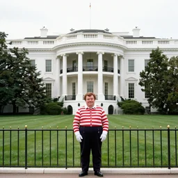 a photo of where's wally, in the white house