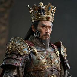 portrait art of 8k ultra realistic Emperor of Light, ornate intricate crown , detailed intricate ornate armour,decaying, cybernetic, full of colour, cinematic lighting, battered, trending on artstation, 4k, hyperrealistic, focused, extreme details,unreal engine 5, cinematic, masterpiece, art by ayami kojima, giger