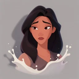 sad adult woman character portrait, by disney animation, highly detailed, dynamic shadows, 4 k, splash art