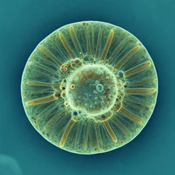 electron micrograph of the diatom campylodiscus