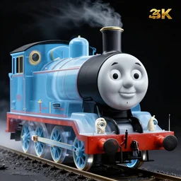 x - ray of thomas the tank engine, with human skeleton inside, ultrarealistic, 8 k