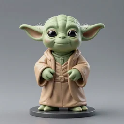 accurate detailed pvc, figurine of yoda if he was born in uganda!!! figurine!!!, studio lighting, grey background, no shadow, trending on artstation, 4 k, highly detailed!!!