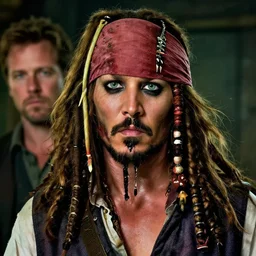 hyperrealstic mixed media image of matt damon as captain jack sparrow, stunning 3 d render inspired art by istvan sandorfi and greg rutkowski, perfect facial symmetry, realistic, highly detailed attributes and atmosphere, dim volumetric cinematic lighting, 8 k octane extremely hyper - detailed render, post - processing, masterpiece