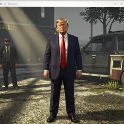 Donald Trump arrested, game, screenshot , GTA5