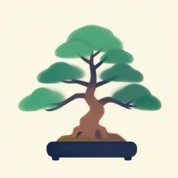 bonsai tree! but minimalistic concept art by frank stella gilleard james whalen tom, colorful, soft light, trending on artstation, minimalism
