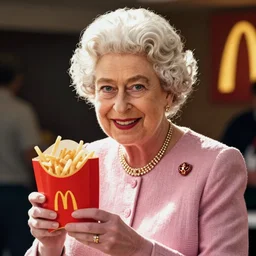 queen elizabeth at mcdonalds