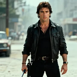 film still of al pacino as john rambo in rambo films, cinematic, rule of thirds, dazzling