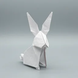 origami of a bunny