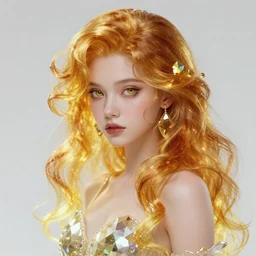 amber crystal girl concept art, unvibrant uncolors, - 8 k unrealistic, sd, low details, untrending on fartstation