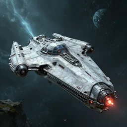 Sajuuk starship from Homeworld: 2 in the style of Homeworld: 2
