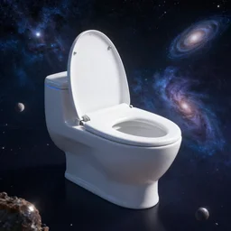 inter dimensional sci - fi bidet far future, travelling across the stars, cosmos, galaxy, 8 k