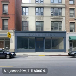 google street view of ( 6 6 e jackson blvd, chicago, il 6 0 6 0 4 ), painted by edward hopper