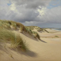 the dunes of Terschelling, oil painting, detailed, realistic, artstation