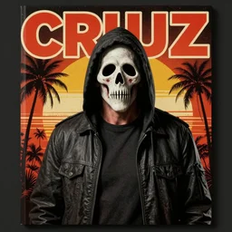 Ted Cruz is the zodiac killer, unmasked, horror, slasher, retro cover, high details, intricate details, by vincent di fate, artgerm julie bell beeple, 60s, inking, vintage 60s print, screen print