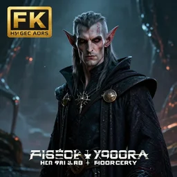 ( ( ( ( ( hyperrealist portrait of an male dark elf in wizard robes on a alien planet. ) ) ) ) ) by michael moorcock, fantasy, photorealistic, octane render, unreal engine, dynamic lighting, bet face, handsome drow, beautiful, perfect factions, perfect drow, trending on artstation, poster, volumetric lighting, very detailed faces, 4 k, award winning