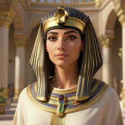 highly detailed closeup portrait of cleopatra's palace, unreal engine, nicoletta ceccoli, mark ryden, earl norem, lostfish, global illumination, detailed and intricate environment