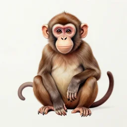 monkey, Ballpoint pen art